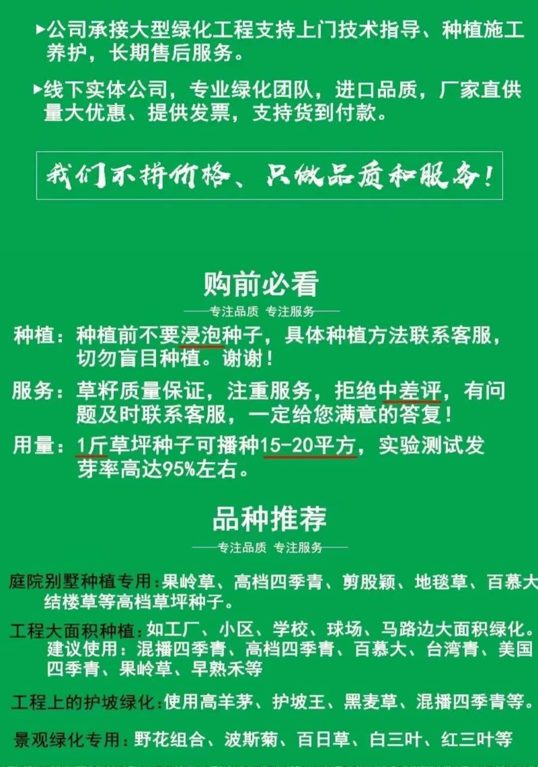  草坪种子四季常青护坡高羊茅狗牙根马尼拉种子庭院绿化百慕大籽种