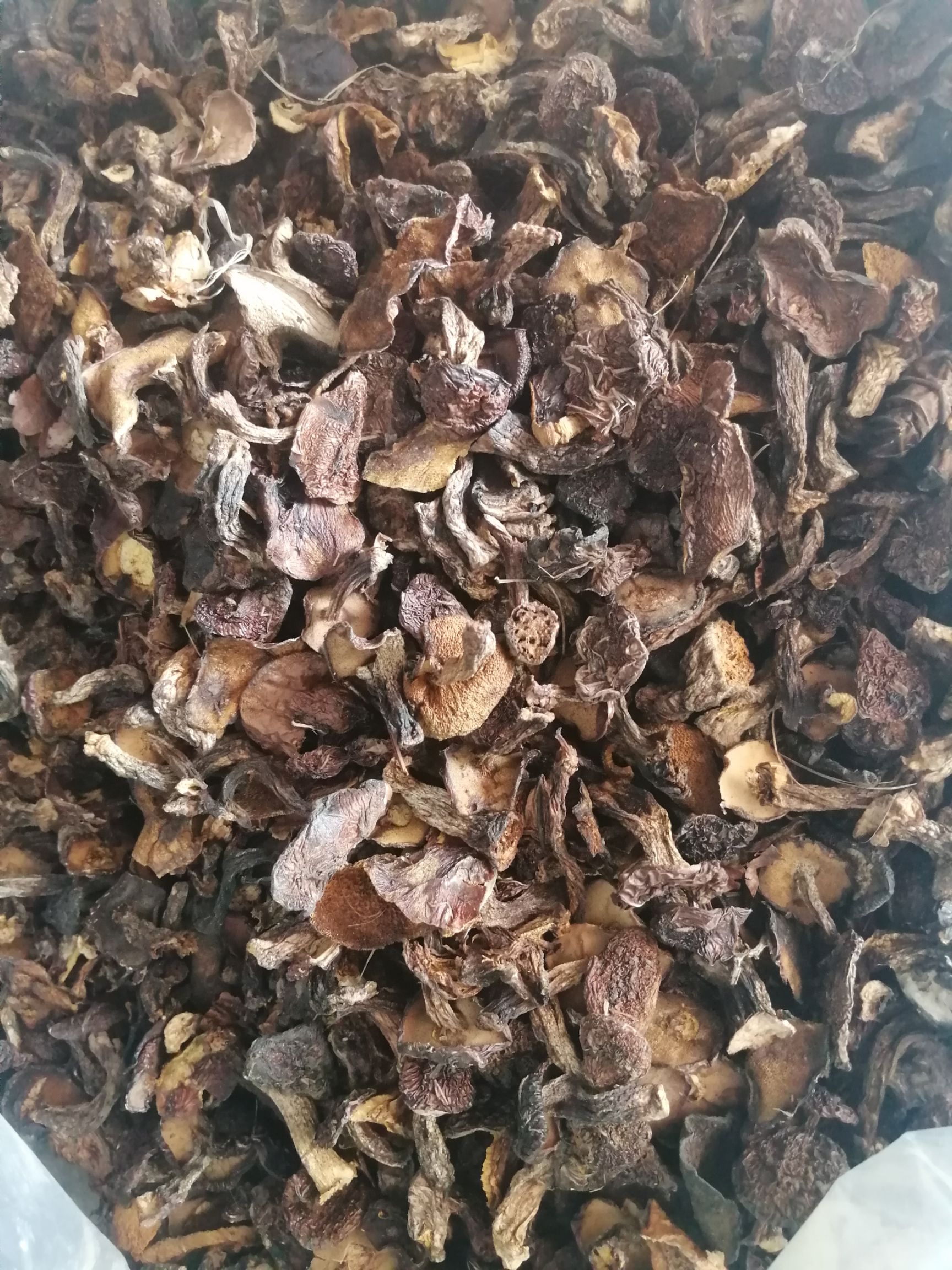  手选剪跟松蘑小块，颜色黄，肉厚，质量价位优惠多多