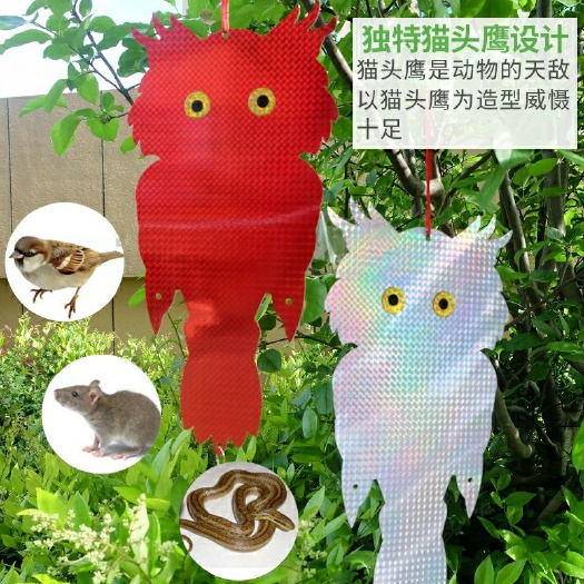 合肥驱鸟器 驱鸟彩带防鸟反光闪光果树果园阳台专用仿真赶吓鸟