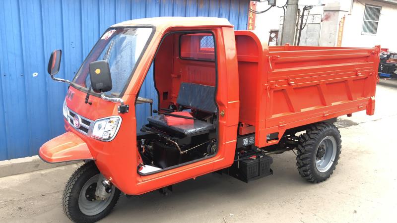  定制柴油三轮车三轮翻斗车农用三轮运输车矿用三轮自卸车