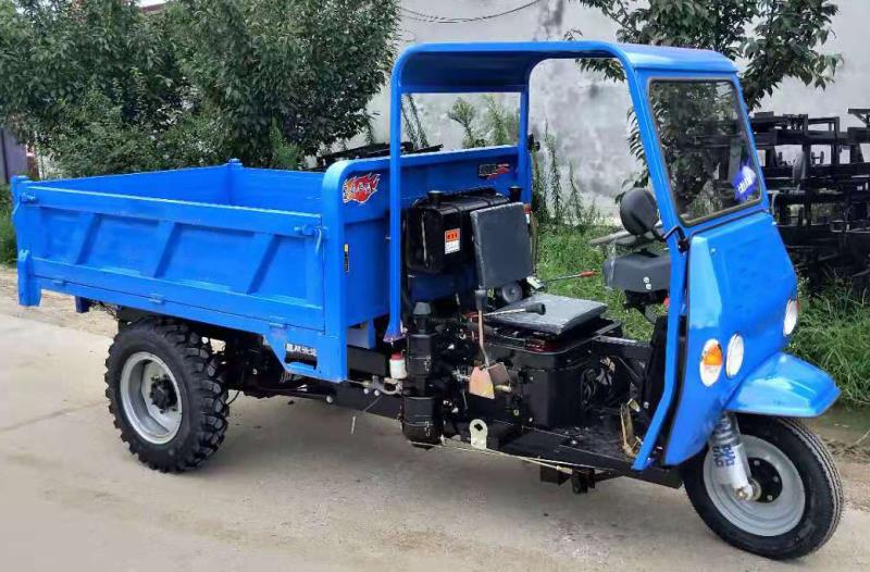  定制柴油三轮车三轮翻斗车农用三轮运输车矿用三轮自卸车