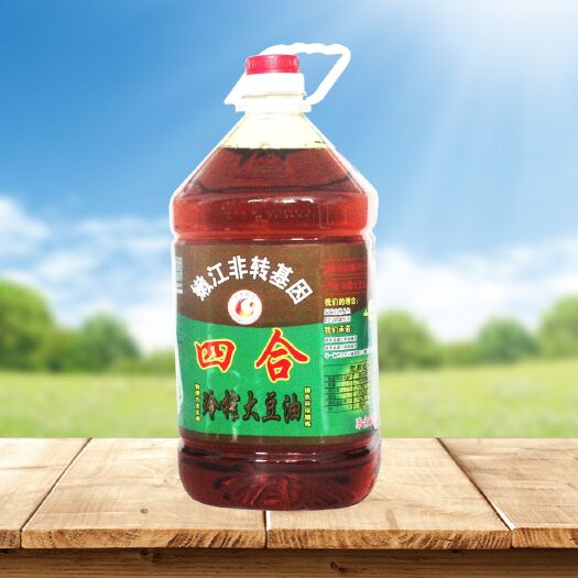 嫩江市四合冷榨大豆油5L
