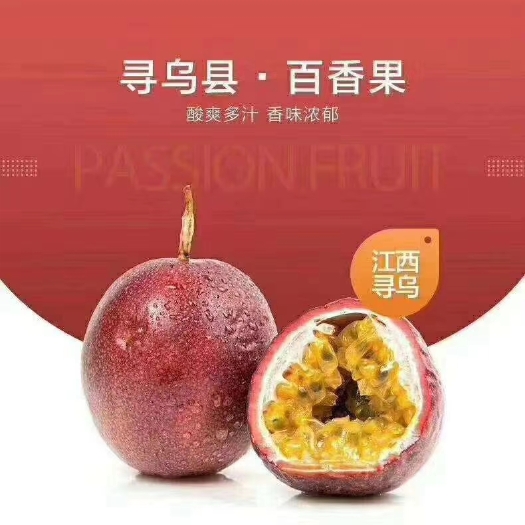 寻乌县 江西赣南紫红百香果