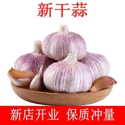 金乡县 【超低价包邮】山东金乡新干蒜大蒜头批发干蒜紫皮白皮干大蒜精
