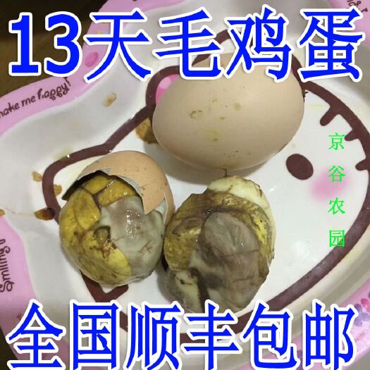 北京农家新鲜毛鸡蛋半毛蛋13天活珠子生命蛋喜蛋30枚龙凤活