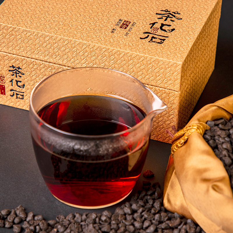  1斤1盒装 糯香碎银子茶化石 礼盒装普洱熟茶