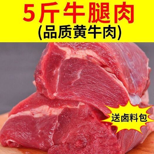  牛腿肉生牛肉新鲜正宗黄牛肉冷冻调理生鲜牛肉批发卤炖火锅食材