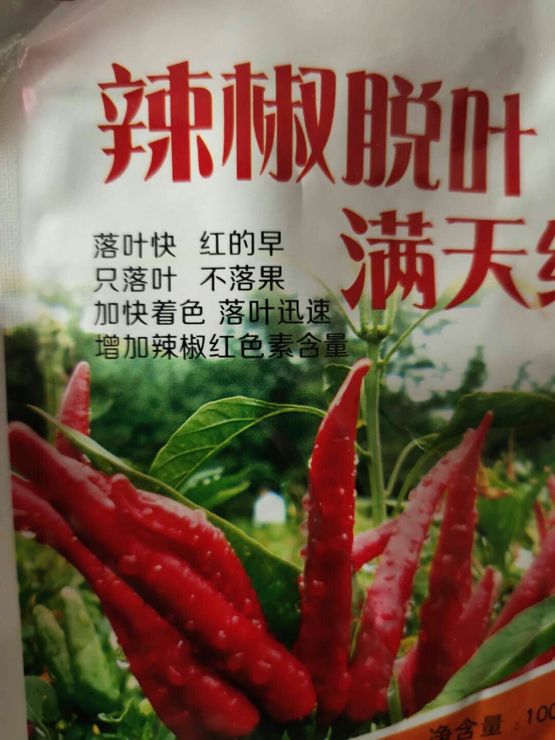 辣椒专用叶面肥 辣椒脱叶剂 辣椒脱叶满天红 落叶快  红的早 只落叶 不落果