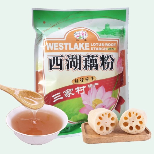 西湖藕粉桂花莲子杭州三家村藕粉正品水果羹速溶代餐营养早餐食