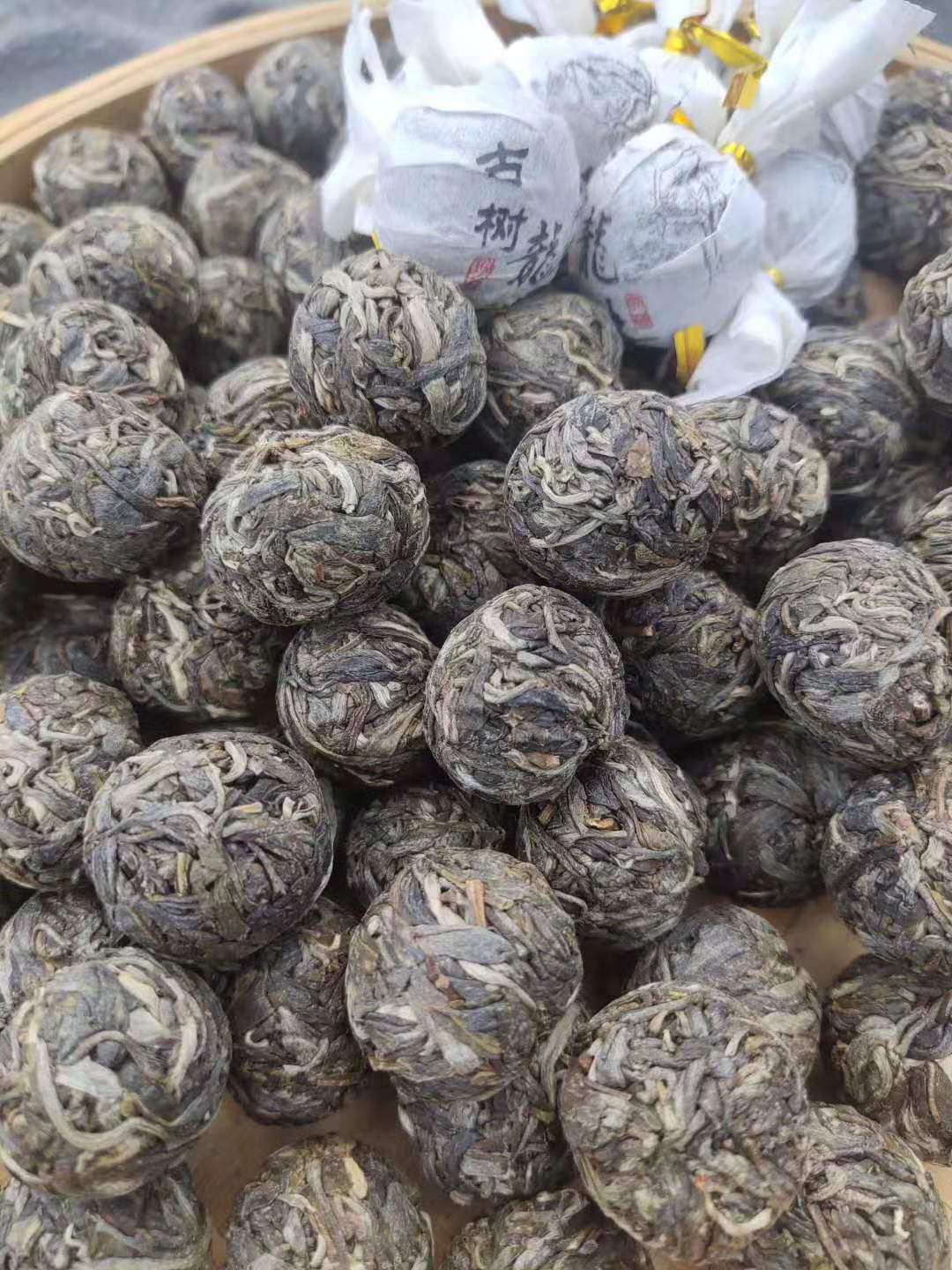  云南省西双版纳勐海县古树龙珠熟普洱茶