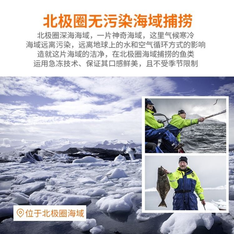  格陵兰整条鲽鱼片鱼比目鱼海鲜深海鲽鱼黄金鲽鱼宝宝辅食