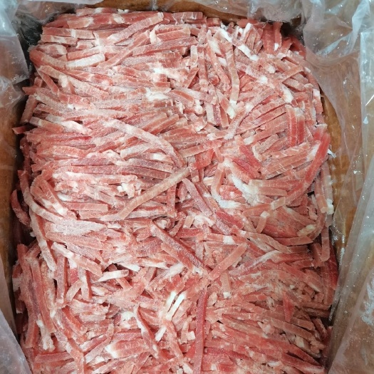 南京 猪瘦肉丝新鲜冷冻猪肉丝猪精瘦肉丝10斤20斤/箱家中饭店快餐
