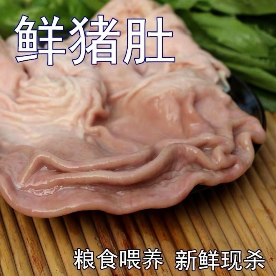  新鲜冷冻猪肚纯干去油半熟猪肚 生猪肚 2个装真空发货