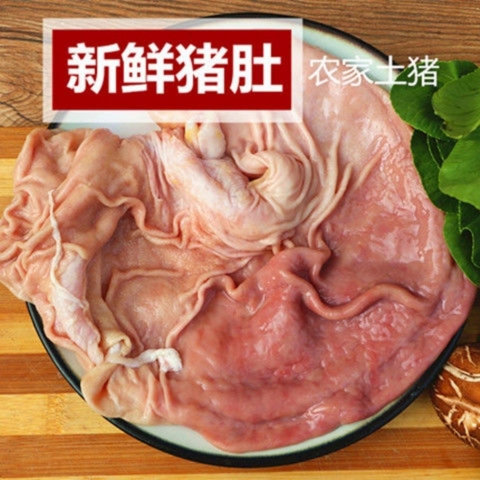  新鲜冷冻猪肚纯干去油半熟猪肚 生猪肚 2个装真空发货