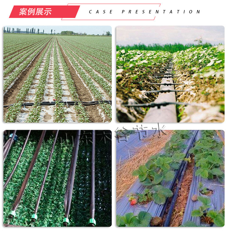贴片式滴灌带16直径，出水口间距可调，壁厚可调滴水均匀