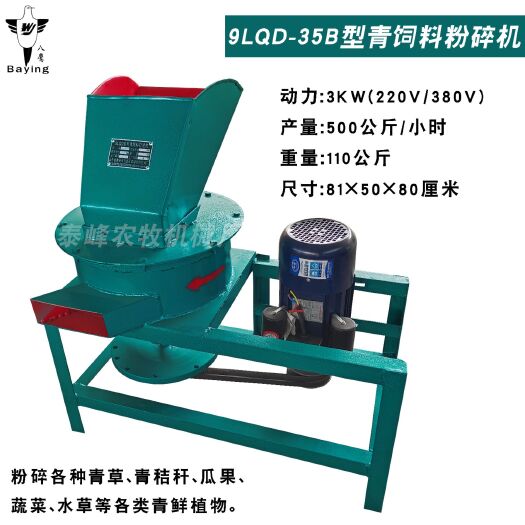 泰安养殖设备  青饲料打浆机青草瓜果蔬菜皇竹草秸秆粉碎机养猪鹅鸡