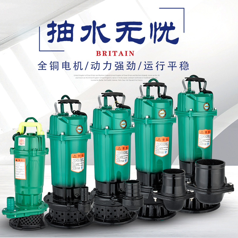 天台县 潜水泵农用220V1寸2寸3寸4寸抽水泵小型农用抽水机高扬