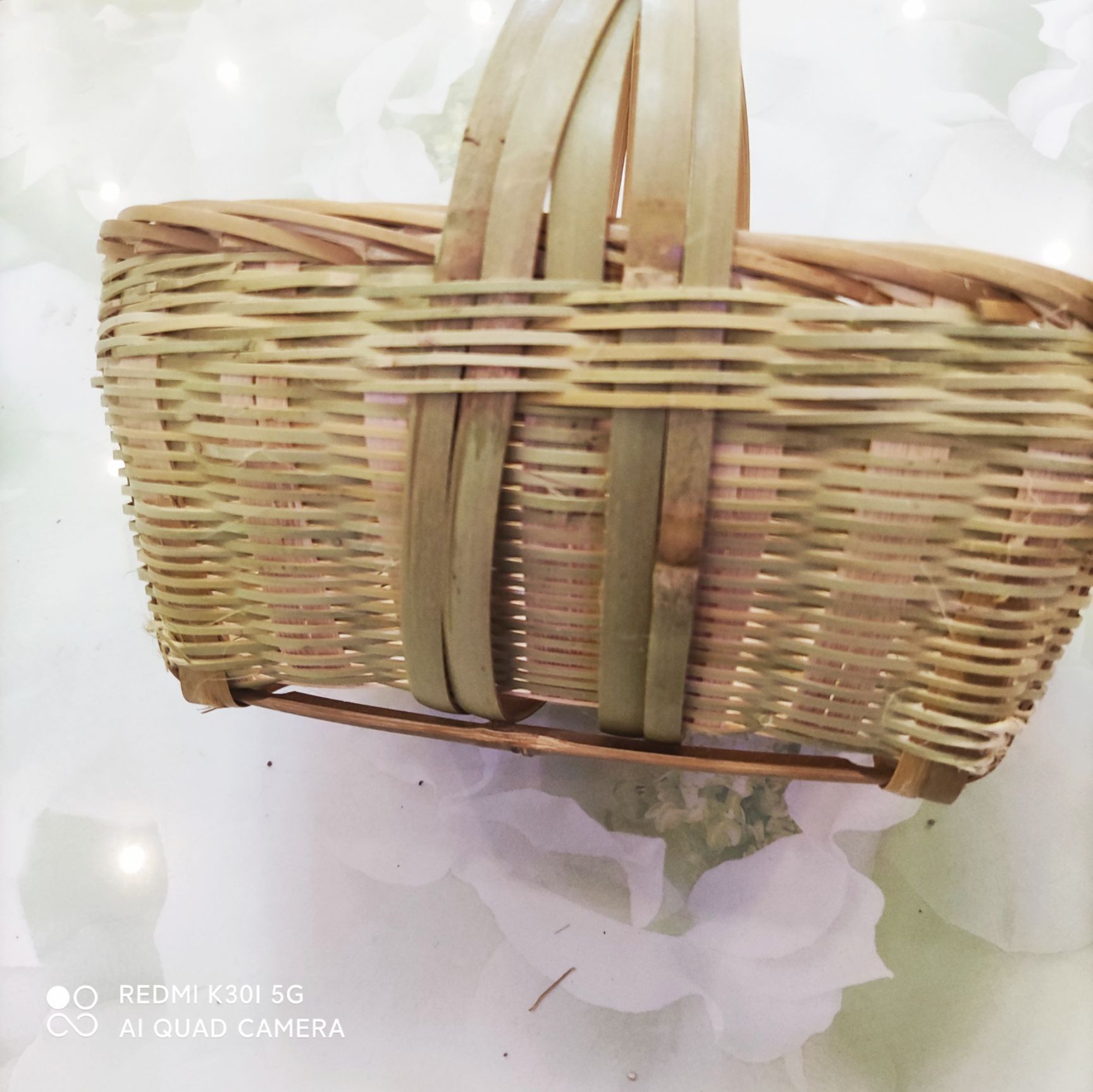 手工竹篮批发 环保耐用 编织精细 农贸市场