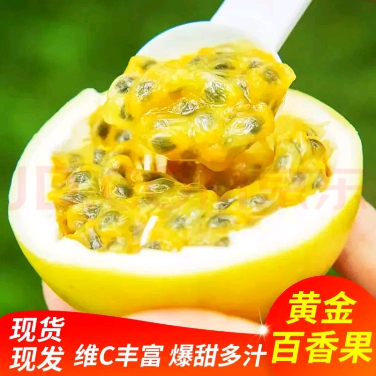 广西新鲜黄金百香果 产地直发 当日采摘 果香浓郁 汁多味甜