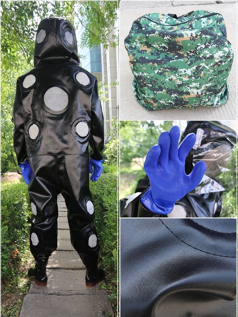 防蜂服 抓马蜂服无风扇加厚防蚂蜂连体衣全身透气散热捉胡蜂专用耐磨蜂衣