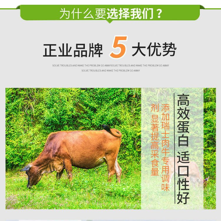  肉牛羊4%肉牛预混料过瘤胃防结石包邮正品