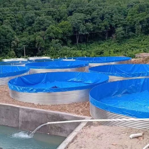 赣州水产养殖网箱  帆布水池养虾养鱼帆布鱼池水蛭蚂蝗养殖帆布池