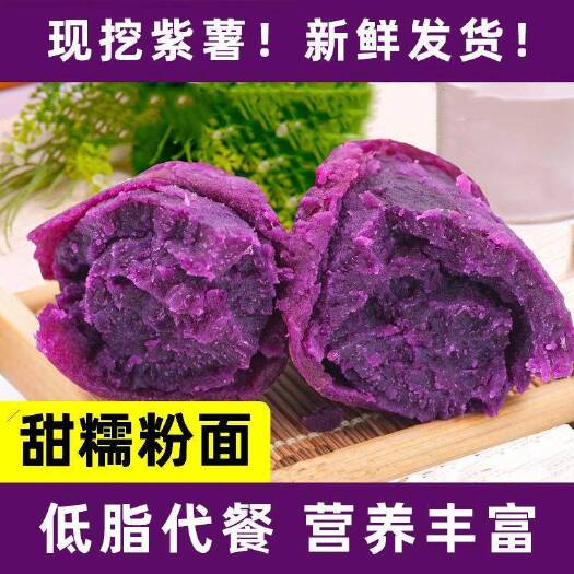 紫罗兰紫薯  【甜糯粉面】山东沂蒙山紫薯红薯新鲜蔬菜现挖番薯