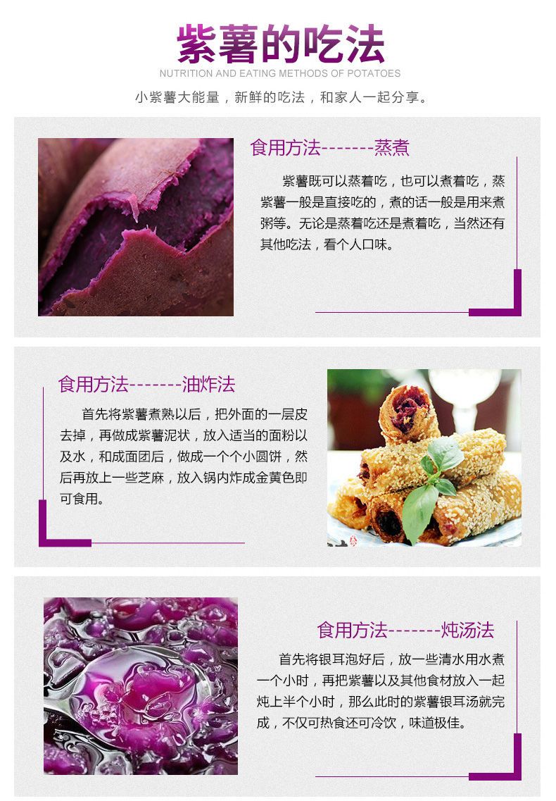 紫罗兰紫薯  【甜糯粉面】山东沂蒙山紫薯红薯新鲜蔬菜现挖番薯