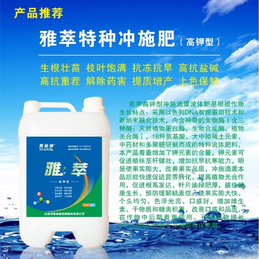 日照水溶肥料  以色列雅施纳特种肥高钾型冲施肥