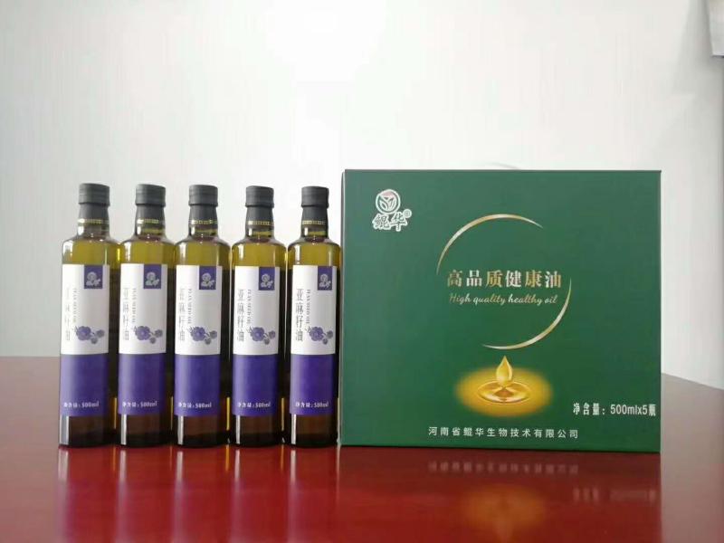 企业团购礼品亚麻籽油5L装，1L装，500ml装，厂家直销