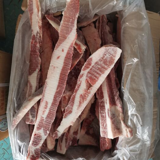 南京猪副产品  五花肉条冷冻 新鲜猪肉条 整箱20斤 中方条 不带皮五花肉