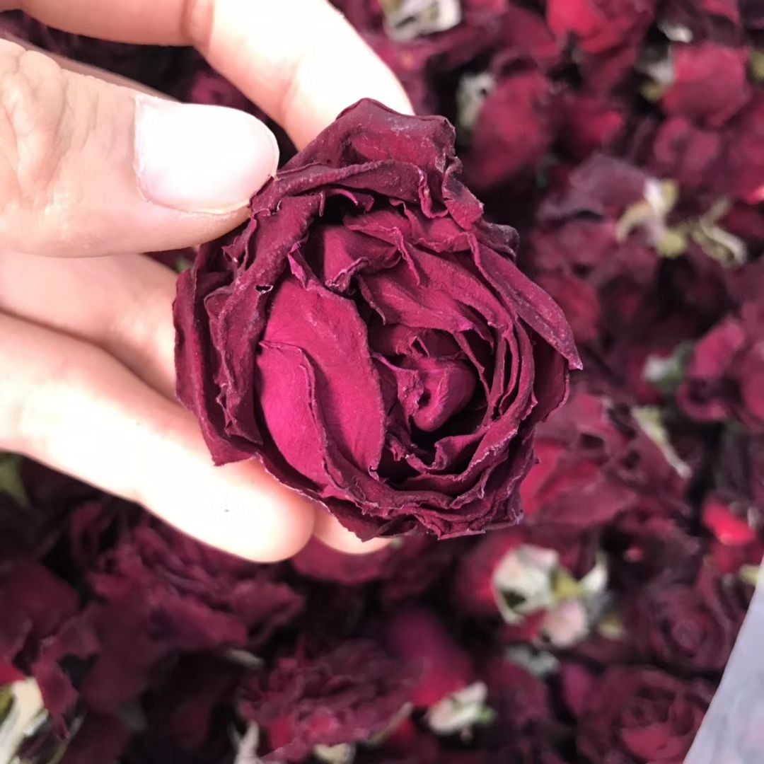 玫瑰花茶  烤干墨红玫瑰  产地货源渠道代发大货批发