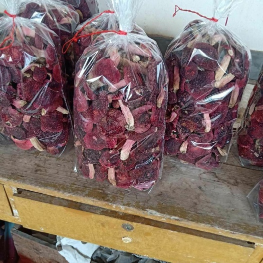 长汀县红蘑 天然红菇，含多种氨基酸。营养非常丰富。馈赠亲友佳品。