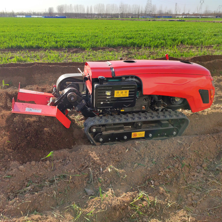 遥控自走旋耕机 果园种植草莓起垄机 农业开沟施肥回填机