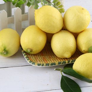 安岳柠檬  四川安岳新鲜现摘黄柠檬果大皮薄汁水丰富6斤包邮