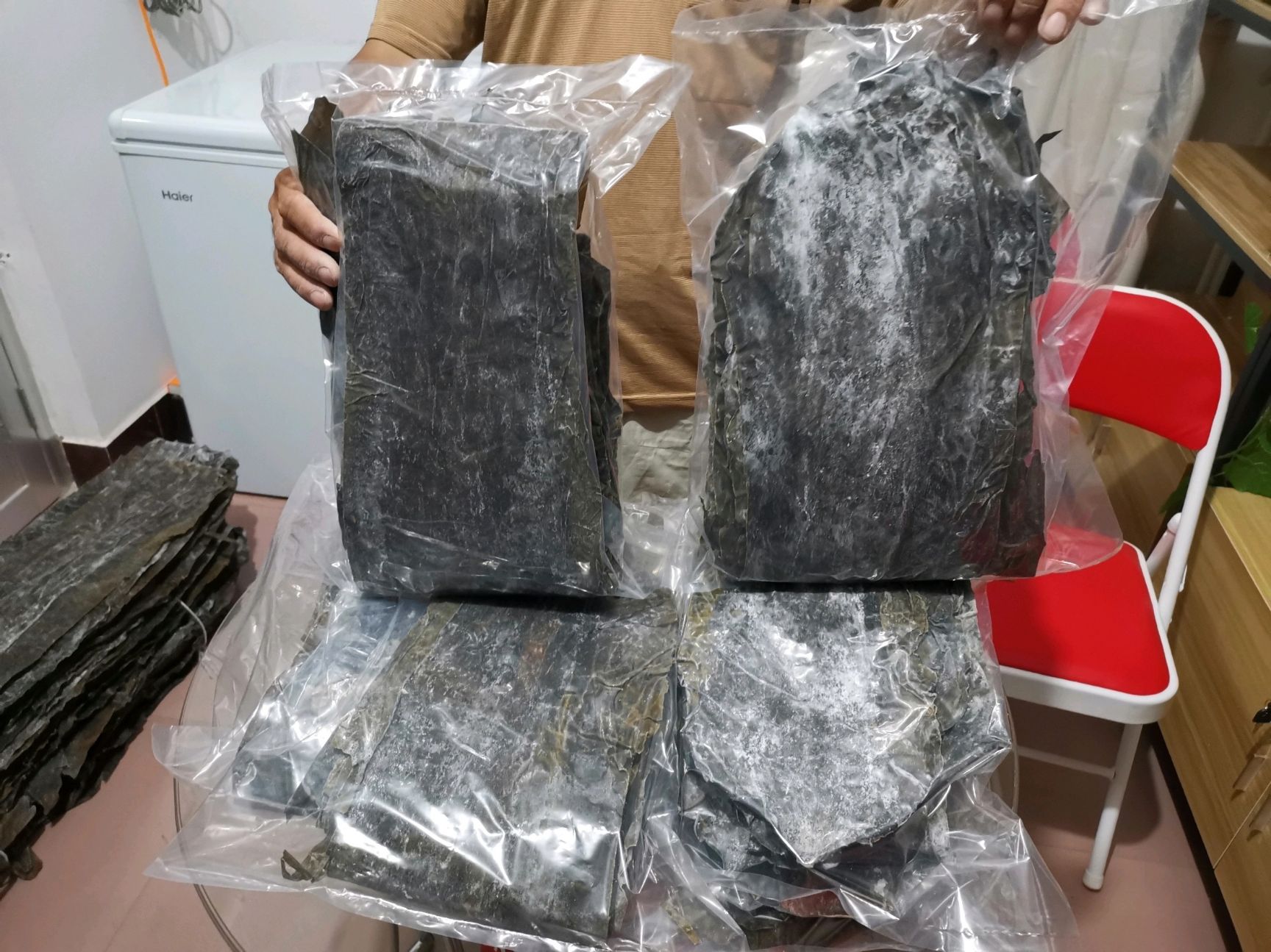 大钦岛海带 长岛一级品干海带 海产干货无沙日晒去边修尾包邮