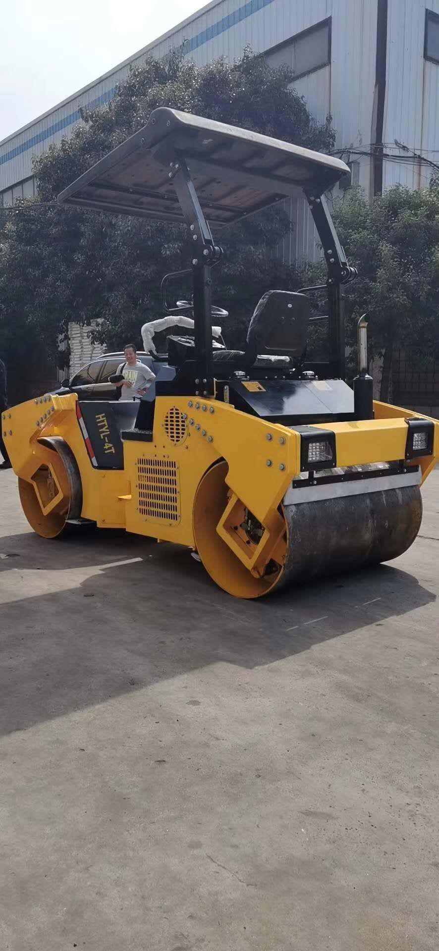 平地机  3吨全液压柴油小型压路机双驱双震机压实路面机械厂家直销