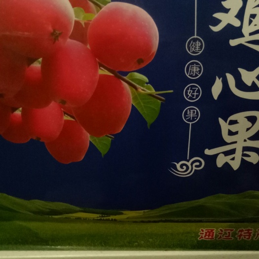 开鲁县鸡心果苹果 草原沙地塞外红，耐储存，口感好，科尔沁沙地特产！