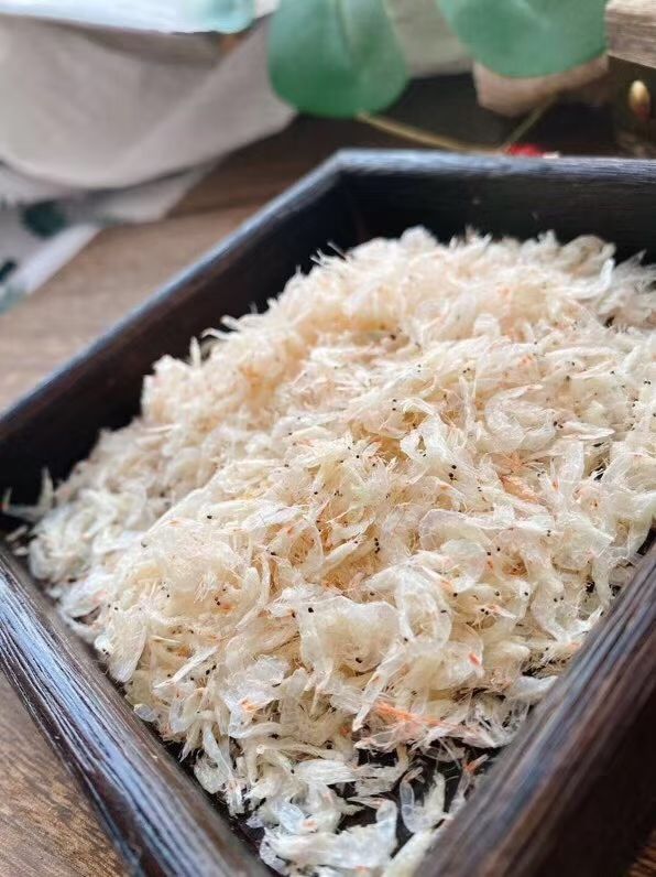 渤海湾纯淡干虾皮，色白鲜亮，肉质饱满