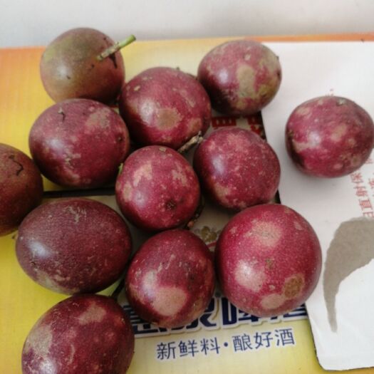 寻乌县紫色百香果 紫色