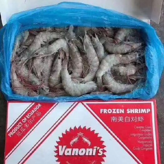 上海冻南美白对虾  欧玛莎水冻白对虾全规格