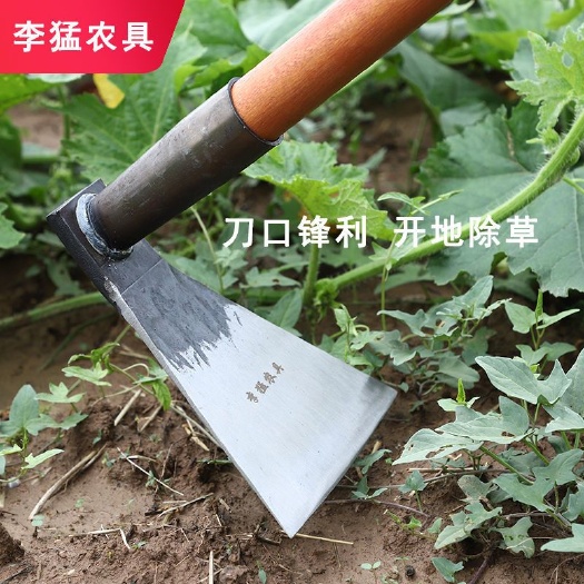永城市锄头农用锰钢农具挖土家用种菜大锄头除草开荒户外小工具挖笋