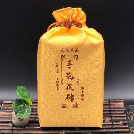 安化县湖南安化黑茶金花茯砖茶正品原叶手筑益阳安华伏茶正宗特级1k