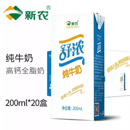 舒浓牛奶，冰川牧场，一口难忘