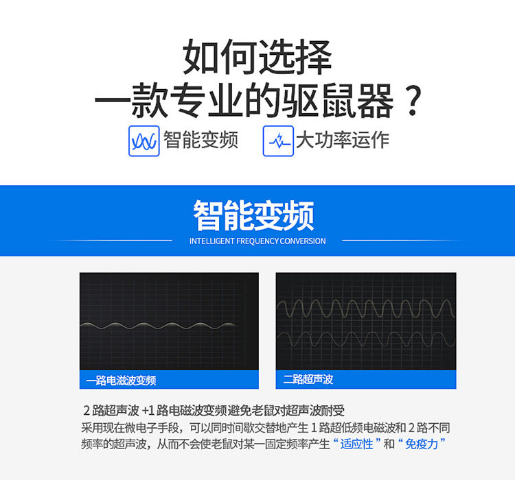 电子猫超声波驱鼠器捕鼠器大功率智能驱蚊器驱虫器老鼠家用