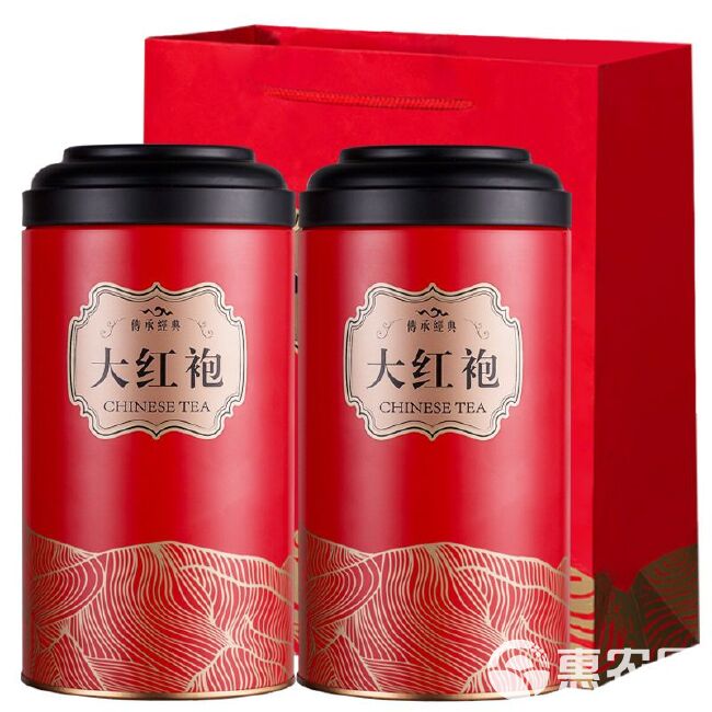 【送一壶四杯】大红袍茶叶武夷岩茶浓香型红茶礼盒散装400g