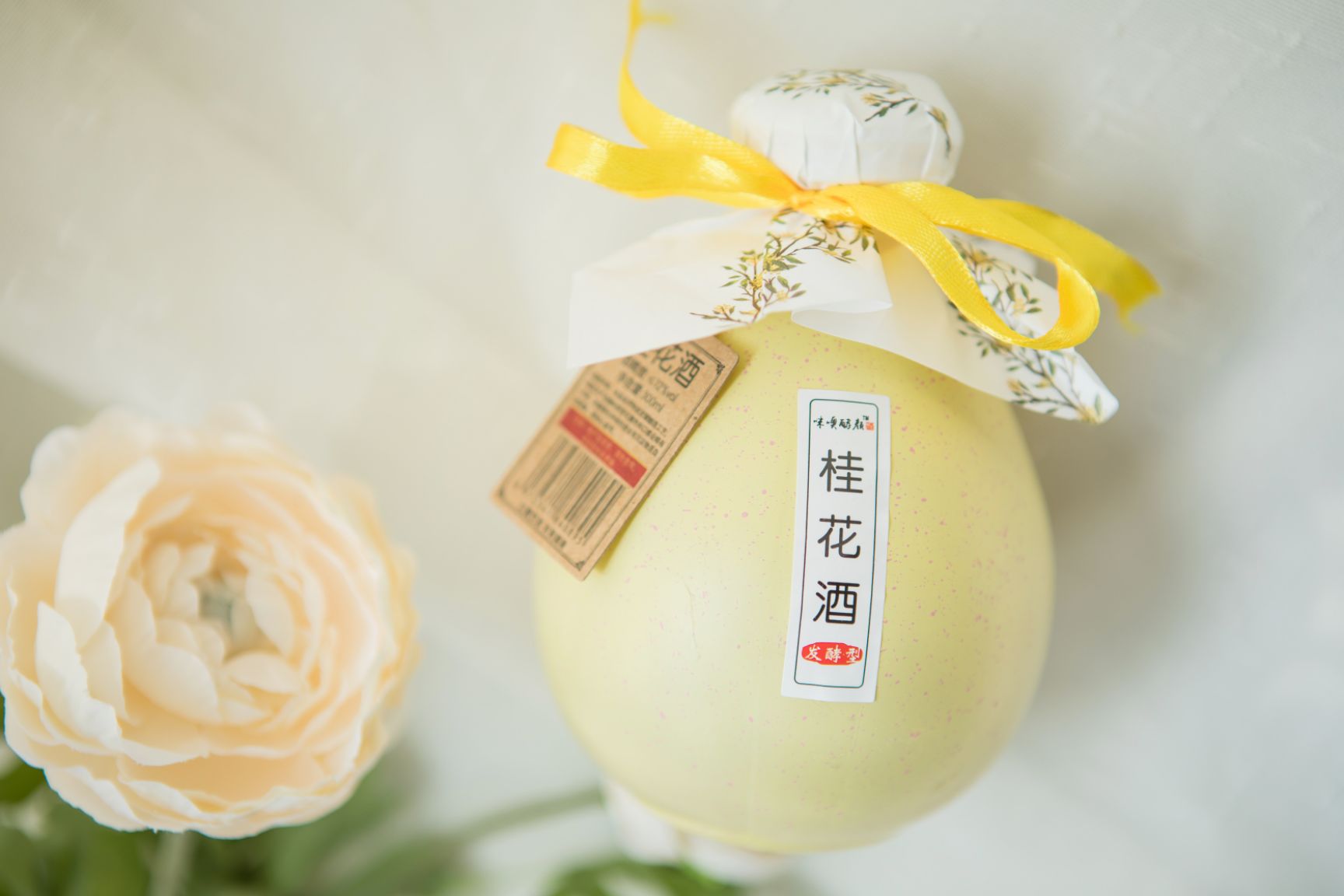 饮料果汁  勇创纯发酵花果酒，米酒  300ml坛装