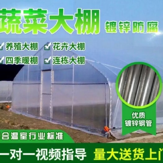 天津蔬菜大棚   大棚骨架  热镀锌钢管  热镀锌椭圆管