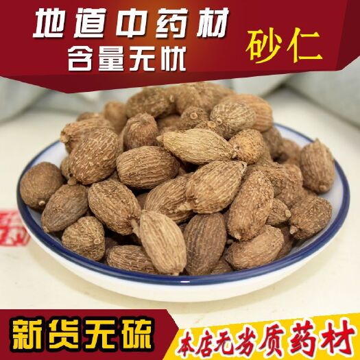 亳州 砂仁中药材砂仁香料砂仁可搭配 白寇肉蔻白芷等100g/5