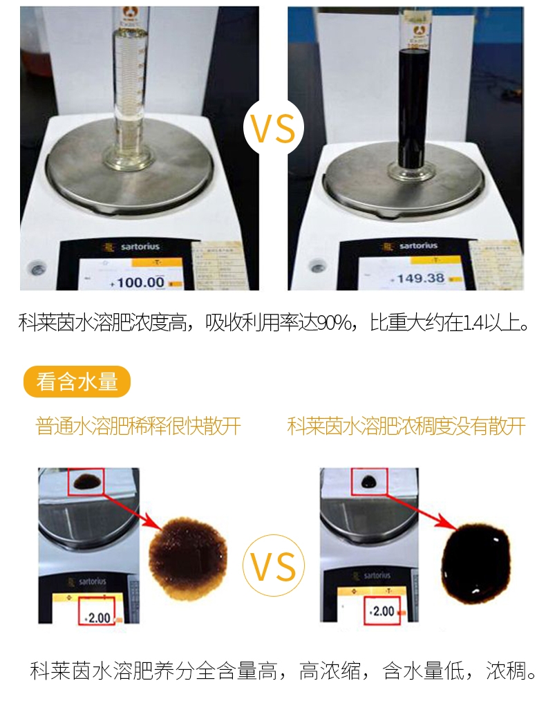 着色增甜科莱茵腐植酸叶面冲施肥水溶肥料蔬菜瓜果着色增甜